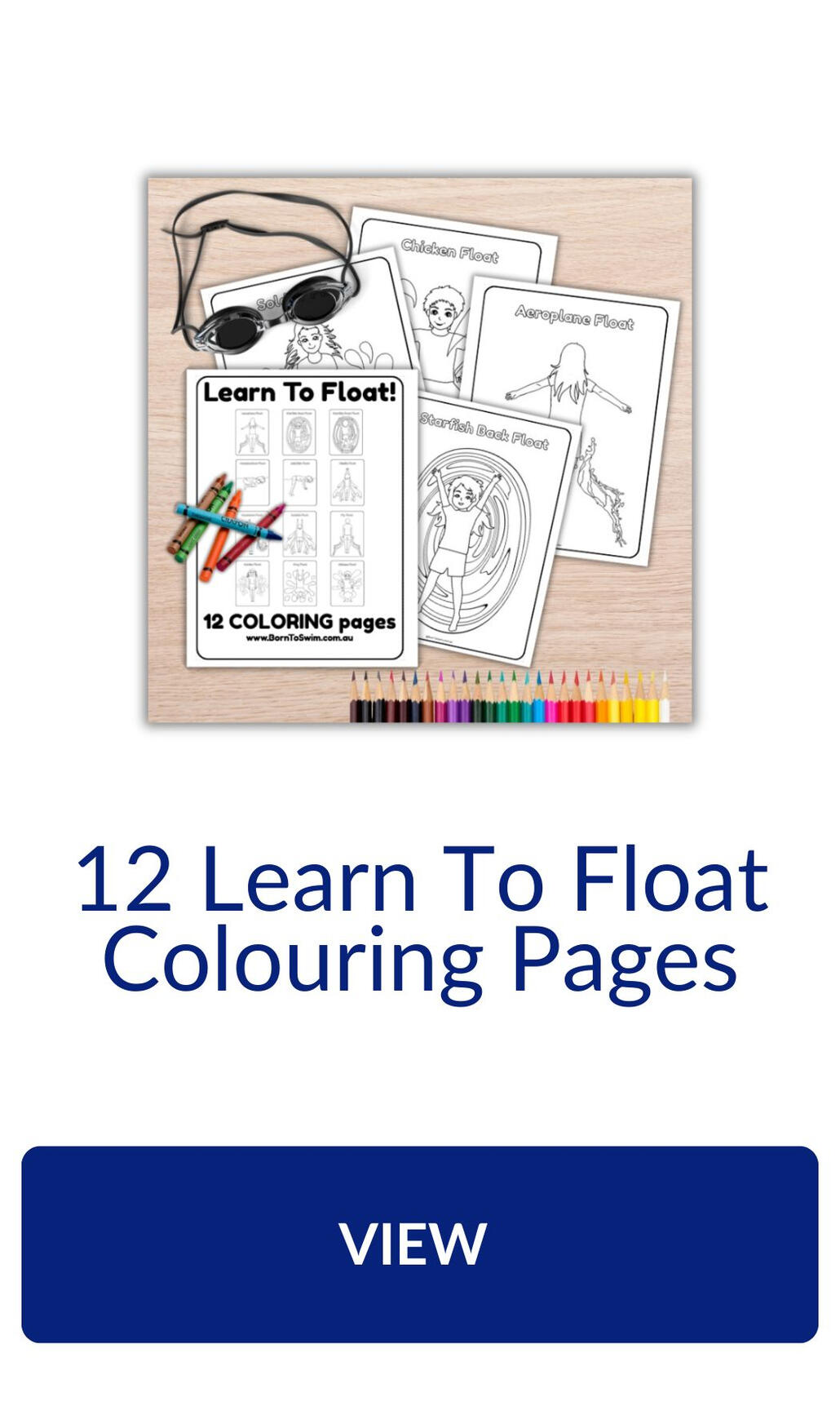 Learning to float colouring pages Learn To Float colouring pages